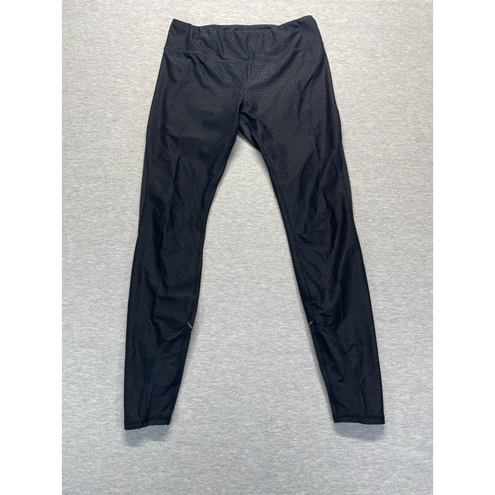 Kyodan Athletic Leggings Women Large Black Geometric Stretch Gym Training Yoga - Picture 1 of 16